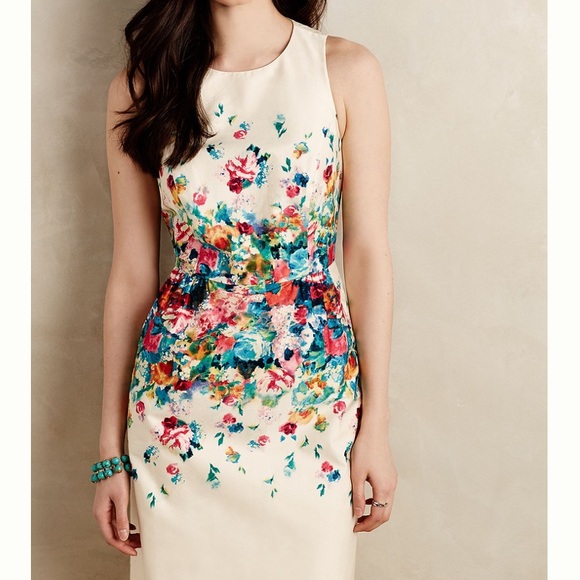 Anthropologie Tea Garden Maeve sheath dress size 2 - Picture 1 of 13